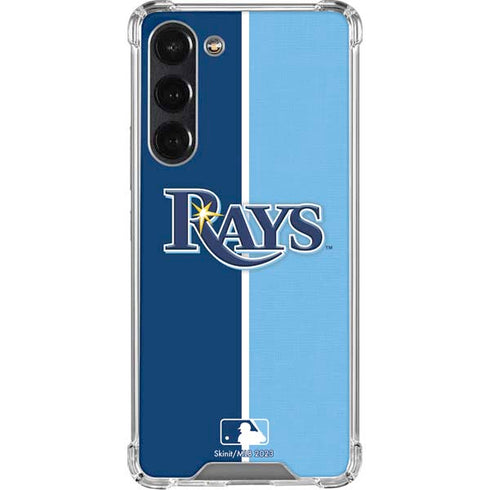 MLB Tampa Bay Rays Split Galaxy S24 FE Clear Case